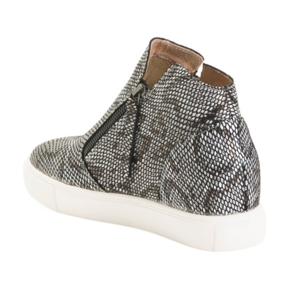 Bernie Mev dual-zip Boot WHARTON Leather Snakeskin-look Size 36 - Picture 2 of 14